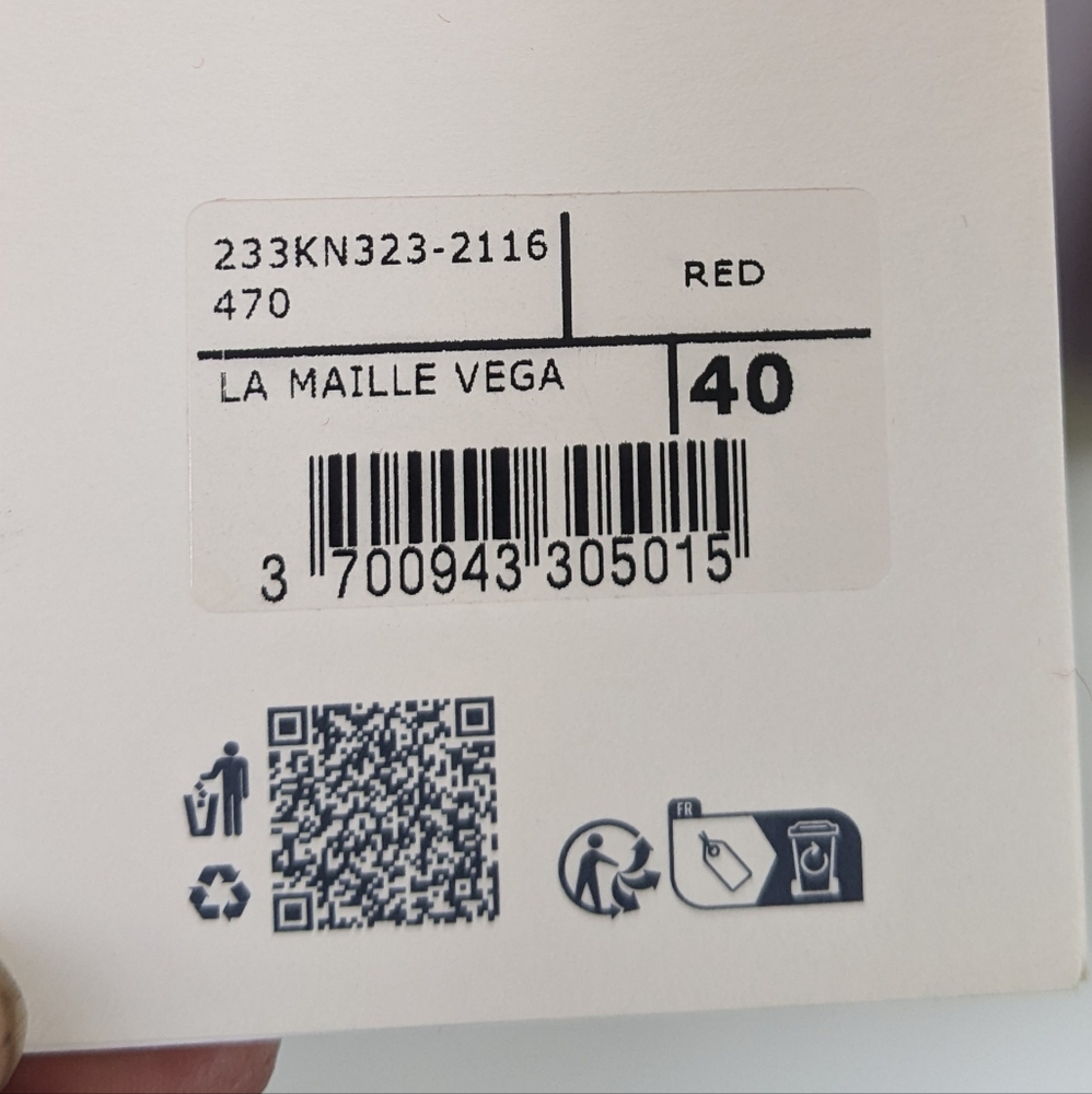 Jacquemus Sweater Woman Red La Maille Vega Size EU 40 US 8 - Picture 4 of 10